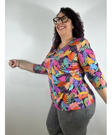 Camiseta floral Yara - Inicio