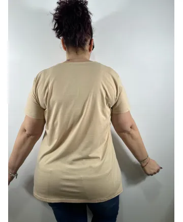 Camiseta beige Raquel - Inicio