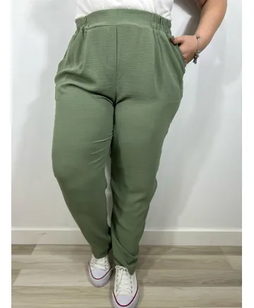 Pantalón caqui - Tienda Tallas Grandes Mujer