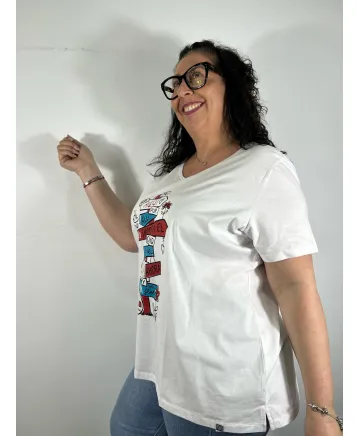 Camiseta mensaje Beki - Tienda Tallas Grandes Mujer Camiseta mensaje Beki - Tienda Tallas Grandes Mujer