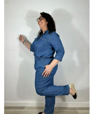 Pantalón goma Marie - Tienda Tallas Grandes Mujer Pantalón goma Marie - Tienda Tallas Grandes Mujer