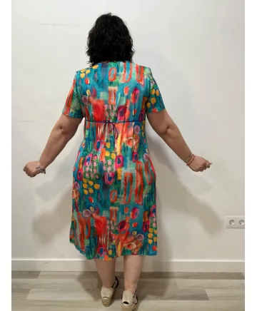 Vestido estampado India - Tienda Tallas Grandes Mujer Vestido estampado India - Tienda Tallas Grandes Mujer