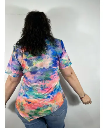 Camiseta asimetrica Niebla - Camisetas y Tops