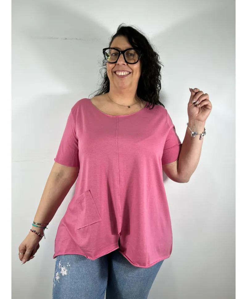 Camiseta bolsillo Taylor - Tienda Tallas Grandes Mujer Camiseta bolsillo Taylor - Tienda Tallas Grandes Mujer