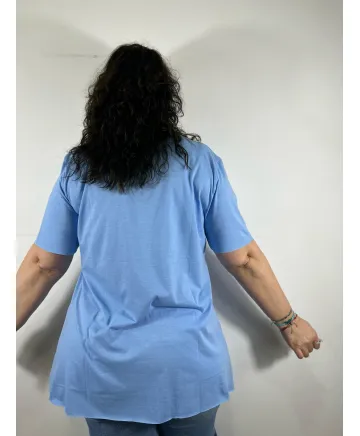 camiseta azul Taylor - Tienda Tallas Grandes Mujer camiseta azul Taylor - Tienda Tallas Grandes Mujer
