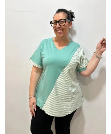 Camiseta verde Malú - Camisetas y Tops