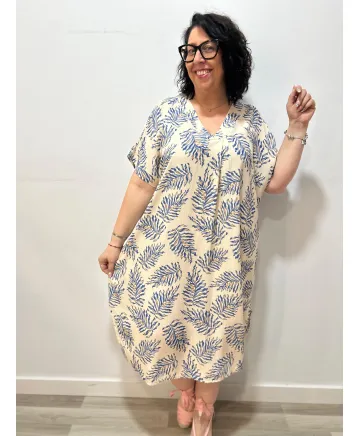 Vestido azul Venus - Tienda Tallas Grandes Mujer