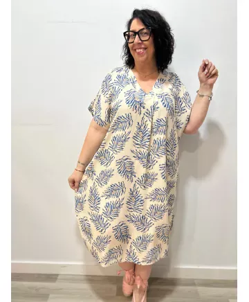 Vestido azul Venus - Tienda Tallas Grandes Mujer