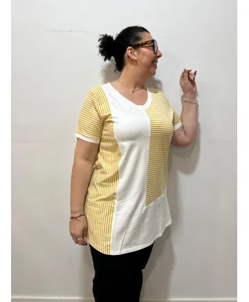 Camiseta amarilla Tesa - Tienda Tallas Grandes Mujer Camiseta amarilla Tesa - Tienda Tallas Grandes Mujer