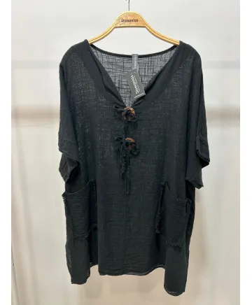 Bluson botones Zuri - Tienda Tallas Grandes Mujer Bluson botones Zuri - Tienda Tallas Grandes Mujer