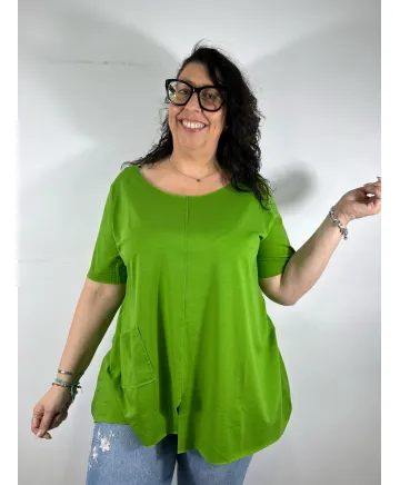 Camiseta verde Taylor - Tienda Tallas Grandes Mujer
