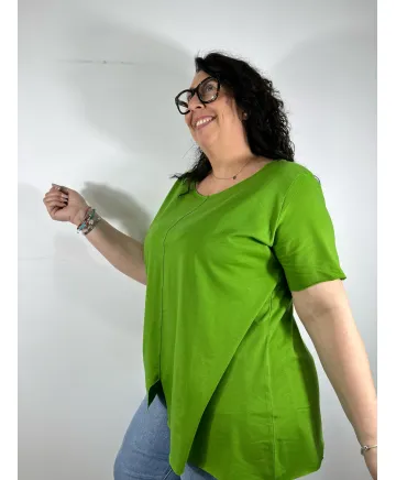 Camiseta verde Taylor - Tienda Tallas Grandes Mujer Camiseta verde Taylor - Tienda Tallas Grandes Mujer