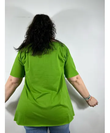 Camiseta verde Taylor - Tienda Tallas Grandes Mujer Camiseta verde Taylor - Tienda Tallas Grandes Mujer