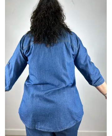 Camisa tejana Tiara - Tienda Tallas Grandes Mujer Camisa tejana Tiara - Tienda Tallas Grandes Mujer