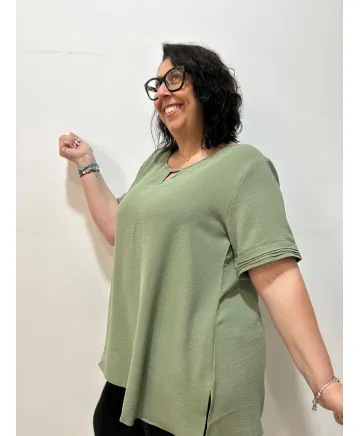 Blusa caqui Misha - Blusas Blusa caqui Misha - Blusas