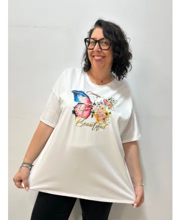 Camiseta mariposa Yuca - Camisetas y Tops