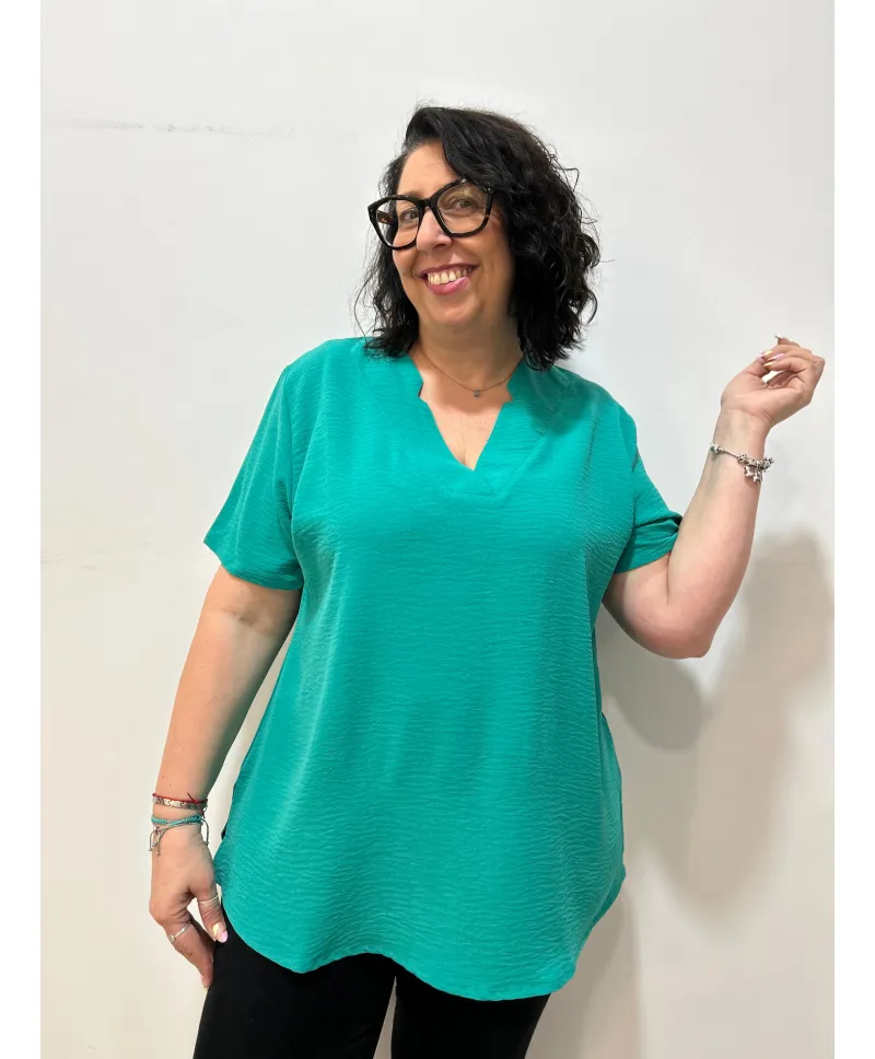 Blusa verde Kiara - Blusas Blusa verde Kiara - Blusas