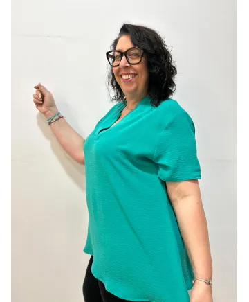 Blusa verde Kiara - Blusas Blusa verde Kiara - Blusas