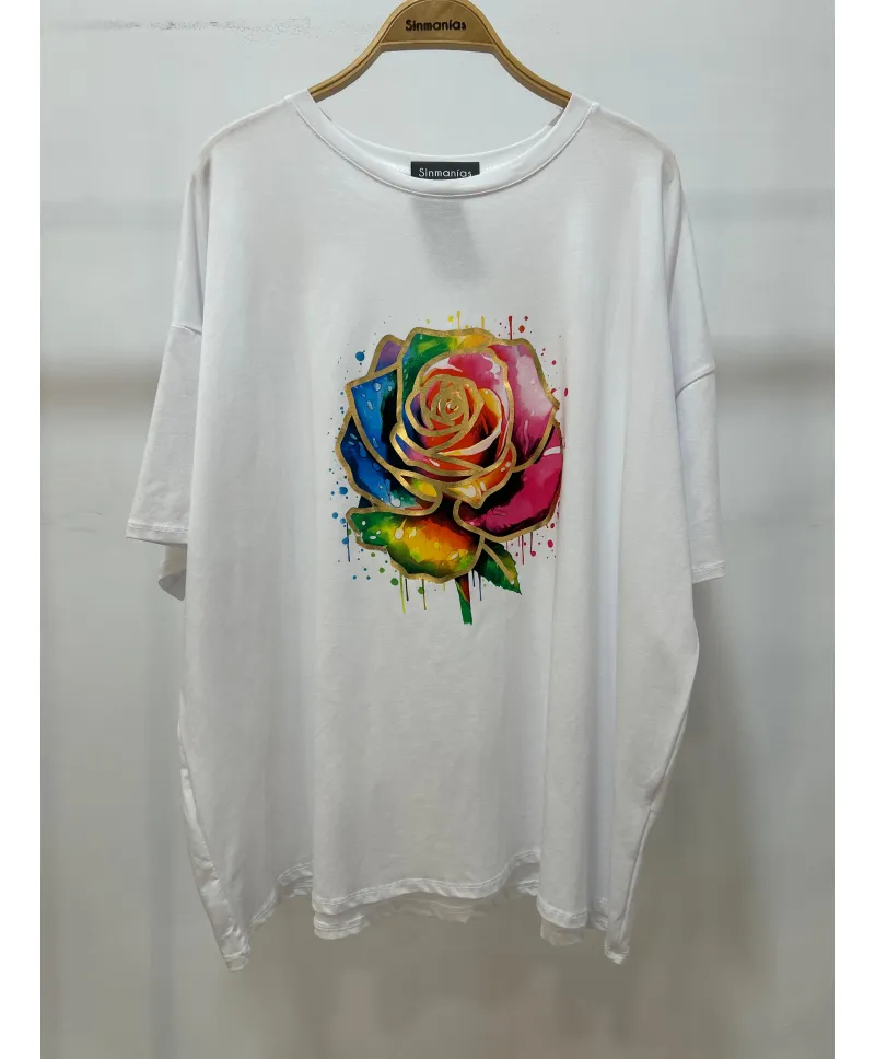 Camiseta flor Yuca - Camisetas y Tops Camiseta flor Yuca - Camisetas y Tops