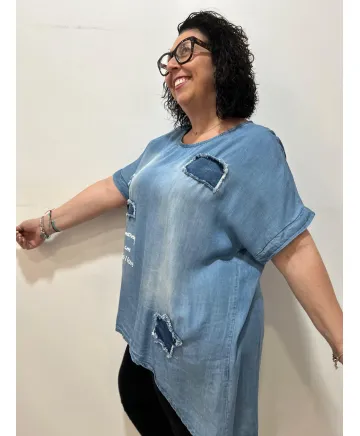 Blusa tencel Yuri - Tienda Tallas Grandes Mujer Blusa tencel Yuri - Tienda Tallas Grandes Mujer