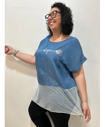 Blusa calada Veruzca - Tienda Tallas Grandes Mujer Blusa calada Veruzca - Tienda Tallas Grandes Mujer