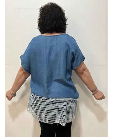 Blusa calada Veruzca - Tienda Tallas Grandes Mujer Blusa calada Veruzca - Tienda Tallas Grandes Mujer