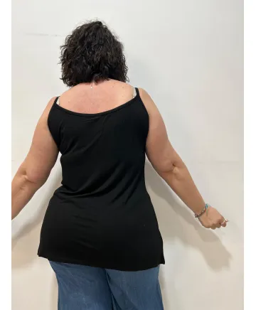 Top negro Laika - Tienda Tallas Grandes Mujer Top negro Laika - Tienda Tallas Grandes Mujer