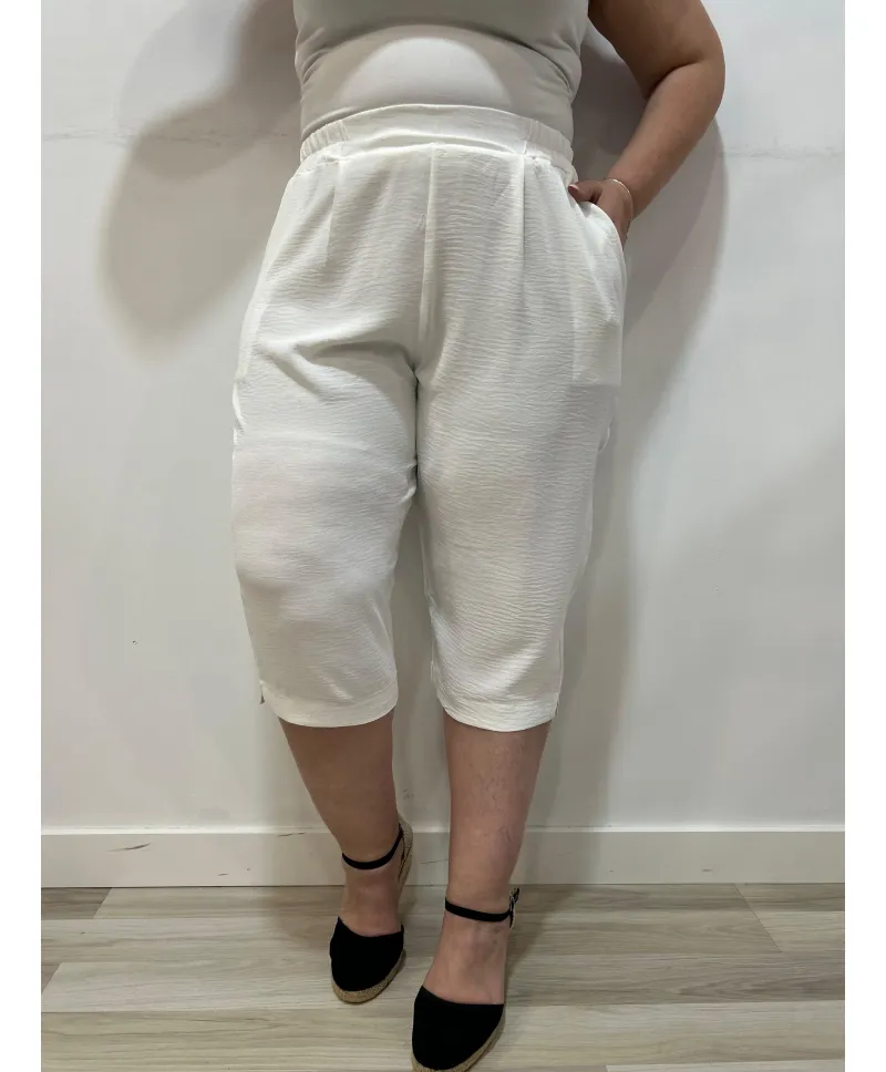Pantalón blanco Gala - Pantalones Tallas Grandes Pantalón blanco Gala - Pantalones Tallas Grandes