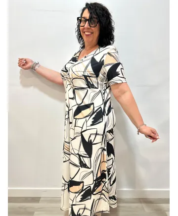 Vestido blanco Ingemar - Vestidos Tallas Grandes Vestido blanco Ingemar - Vestidos Tallas Grandes