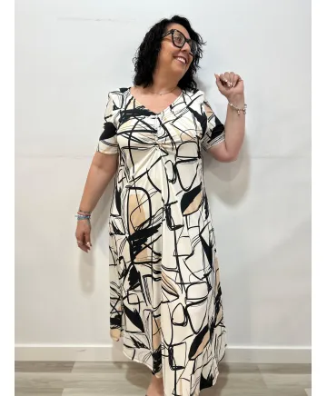 Vestido blanco Ingemar - Vestidos Tallas Grandes Vestido blanco Ingemar - Vestidos Tallas Grandes