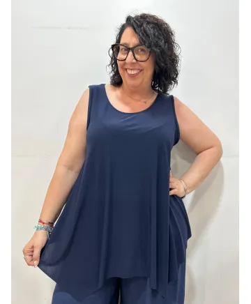 Camiseta asimétrica Daisy - Camisetas y Tops Tallas Grandes