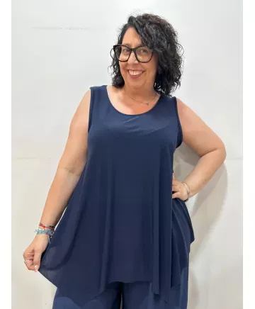 Camiseta asimétrica Daisy - Camisetas y Tops Tallas Grandes