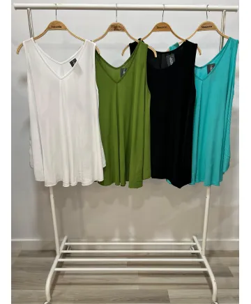 Camiseta tirantes Riko - Camisetas y Tops Tallas Grandes Camiseta tirantes Riko - Camisetas y Tops Tallas Grandes