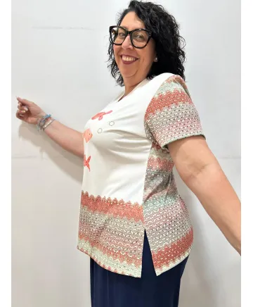 Camiseta peces Chihiro - Camisetas y Tops Tallas Grandes