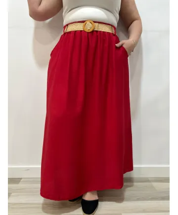 Falda bolsillos Kanako - Ropa tallas grandes mujer moderna