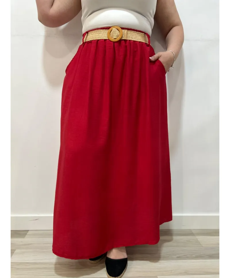 Falda bolsillos Kanako - Ropa tallas grandes mujer moderna Falda bolsillos Kanako - Ropa tallas grandes mujer moderna