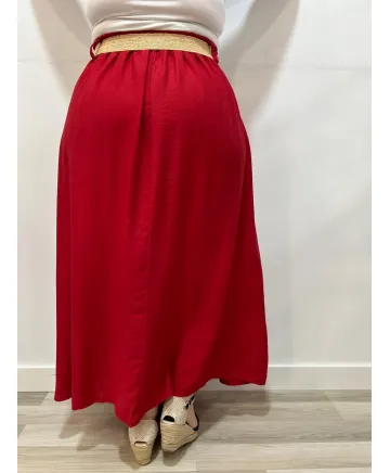Falda bolsillos Kanako - Ropa tallas grandes mujer moderna Falda bolsillos Kanako - Ropa tallas grandes mujer moderna