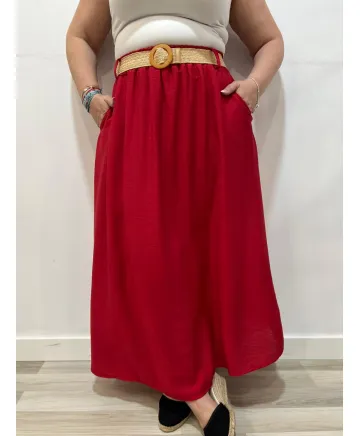 Falda bolsillos Kanako - Ropa tallas grandes mujer moderna Falda bolsillos Kanako - Ropa tallas grandes mujer moderna