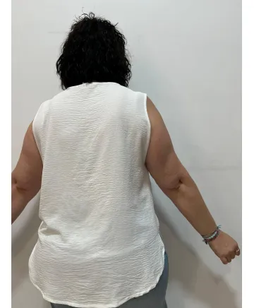 Blusa botones Yasu - Ropa tallas grandes mujer moderna Blusa botones Yasu - Ropa tallas grandes mujer moderna