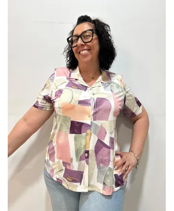 Blusa punto Nori - Blusas Tallas Grandes Blusa punto Nori - Blusas Tallas Grandes