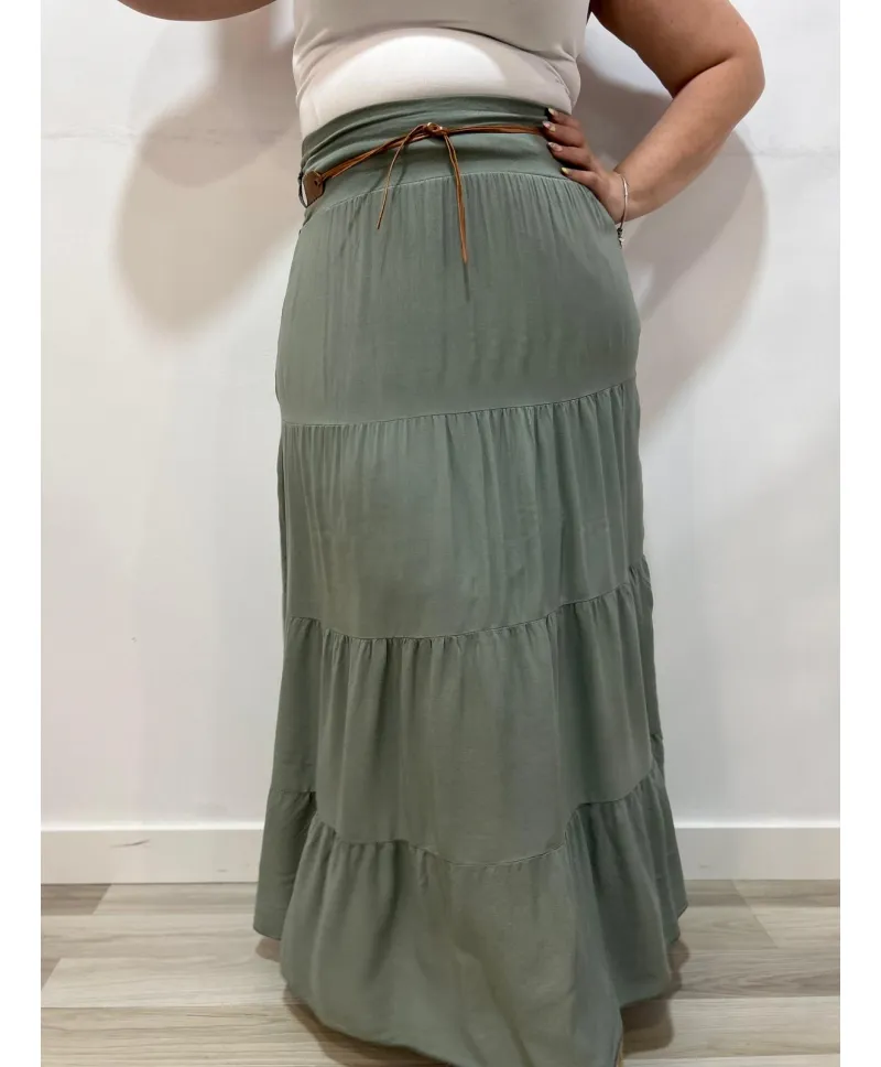 Falda volantes Akane - Ropa tallas grandes mujer moderna Falda volantes Akane - Ropa tallas grandes mujer moderna
