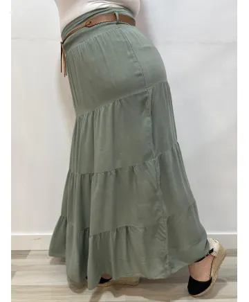 Falda volantes Akane - Ropa tallas grandes mujer moderna Falda volantes Akane - Ropa tallas grandes mujer moderna