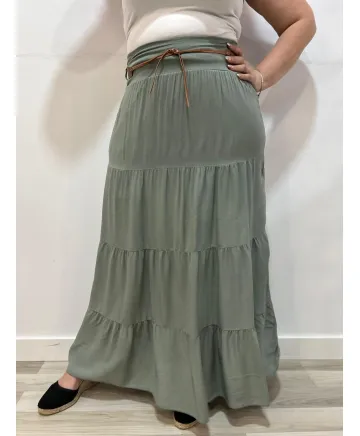 Falda volantes Akane - Ropa tallas grandes mujer moderna Falda volantes Akane - Ropa tallas grandes mujer moderna