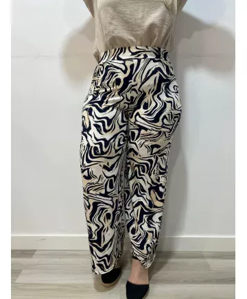 Pantalón marino Saiko - Ropa tallas grandes mujer moderna
