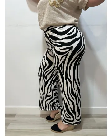 Pantalón cebra Saiko - Pantalones Tallas Grandes Pantalón cebra Saiko - Pantalones Tallas Grandes
