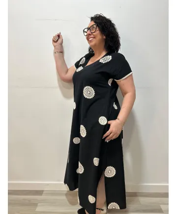 Vestido bordado Amaya - Vestidos Tallas Grandes