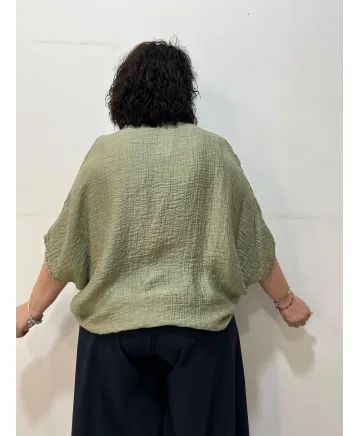 Blusa bambula Mayo - Blusas Tallas Grandes Blusa bambula Mayo - Blusas Tallas Grandes