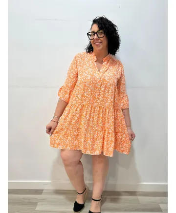 Vestido florecitas Nami - Ropa tallas grandes mujer moderna Vestido florecitas Nami - Ropa tallas grandes mujer moderna