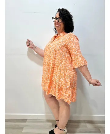 Vestido florecitas Nami - Ropa tallas grandes mujer moderna Vestido florecitas Nami - Ropa tallas grandes mujer moderna