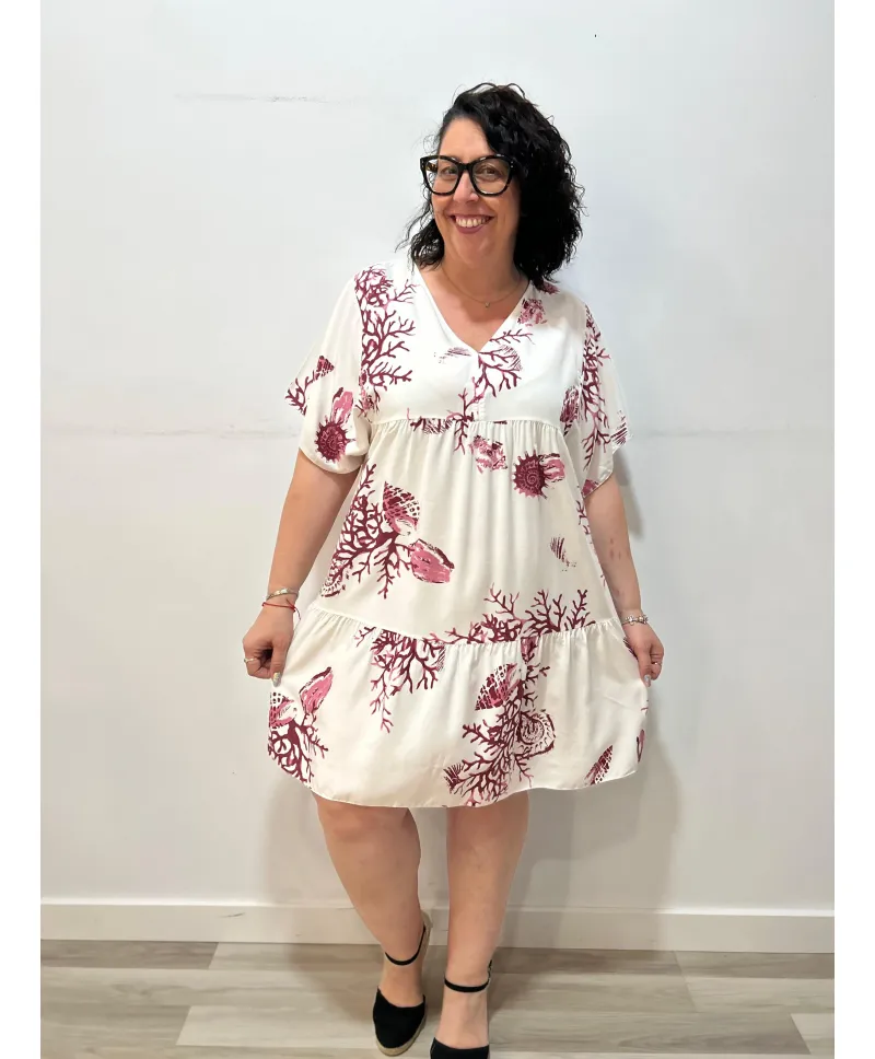 Vestido volantes Kumiko - Ropa tallas grandes mujer moderna Vestido volantes Kumiko - Ropa tallas grandes mujer moderna